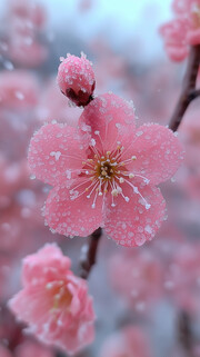 梅花特写冬天的图片素材