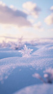 好看的雪地图片