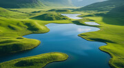 湿地草原风景高清图片