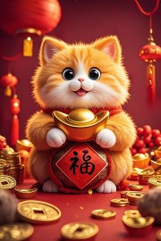 可爱招财猫图片素材下载