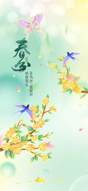 春分节气广告设计