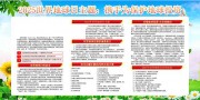 蓝色清新世界地球日宣传栏