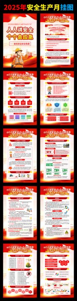 2025年安全生产月挂图下载