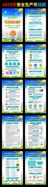 2025年安全生产挂图模板图片