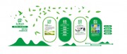 创意绿色环保企业简介背景墙