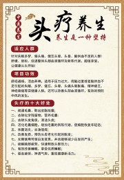 中医养生头疗海报