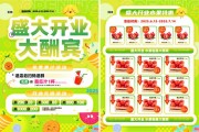 绿色清新水果店开业宣传单页