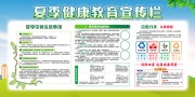 绿色简约夏季健康教育展板
