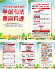 2025年全国学前教育宣传月宣传挂图图片素材