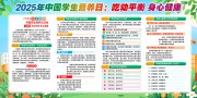 2025年中国学生营养日展板