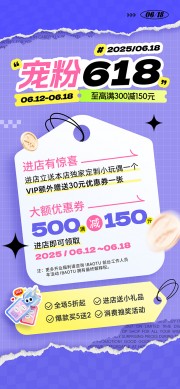 618年中大促活动海报