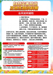 自然灾害防治台风知识科普挂图图片
