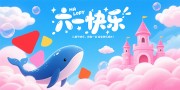 手绘六一儿童节展板