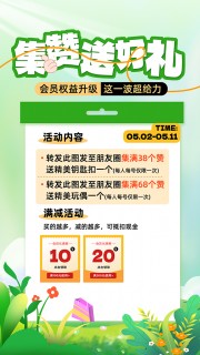 集赞送好礼促销活动图片素材