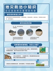 泥石流自然灾害预防科普广告