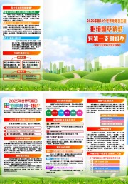 2025年世界无烟日宣传三折页