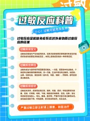 过敏反应科普海报