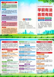 2025年全国学前教育宣传月三折页