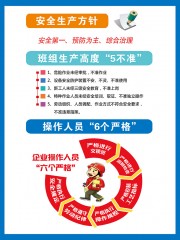 企业安全生产5不准6个严格挂图
