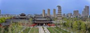 湖北黄州宝塔公园全景图