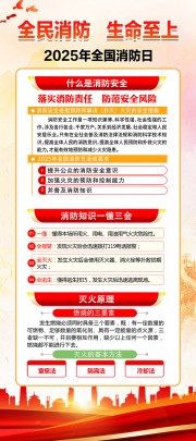 2025年全国消防日海报