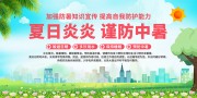 加强防暑知识展板
