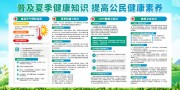 夏季健康知识宣传展板图片素材