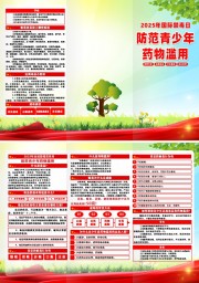 2025年国际禁毒日三折页