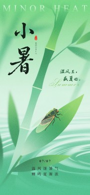 二十四节气小暑海报