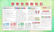 简约春季健康教育宣传栏设计