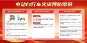电动自行火车消防安全宣传栏图片素材