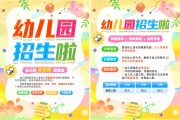 卡通风暑假班招生DM单页