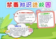 禁毒科普宣传手抄报图片素材