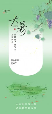 二十四节气大暑海报