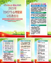 2025年全国学生心理健康宣传教育月海报挂图
