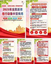 2025年全民反诈在行动集中宣传月海报