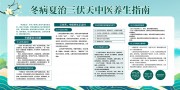 冬病夏治三伏天中医养生指南宣传栏