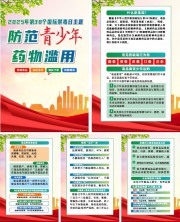 2025年国际禁毒日宣传系列海报展板