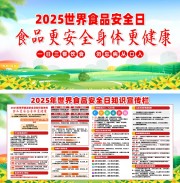 2025年世界食品安全日宣传展板设计图片素材