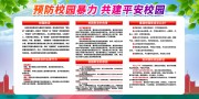 预防校园欺凌平安校园展板