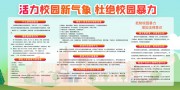 杜绝校园暴力平安校园展板