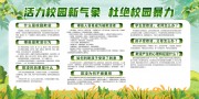 预防校园暴力平安校园宣传栏