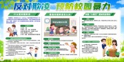 预防校园暴力校园安全宣传栏