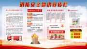 消防安全知识宣传栏图片模板