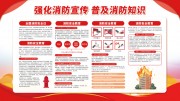 强化消防安全科普宣传栏图片素材