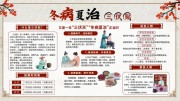 冬病夏治三伏贴中医养生宣传栏图片素材
