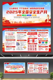 安全生产月展板图片