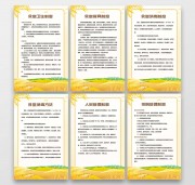 食堂制度海报素材