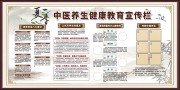 中医养生健康教育展板