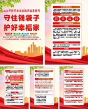 2025年防范非法集资宣传月系列海报图片下载